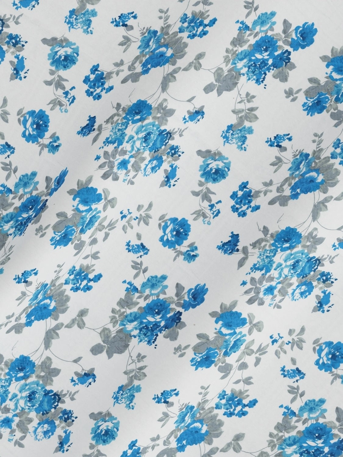 A-5046 - Pure Cotton 180 TC King Size Double Bedsheet (254X274) with Two Pillow Covers (43X69)