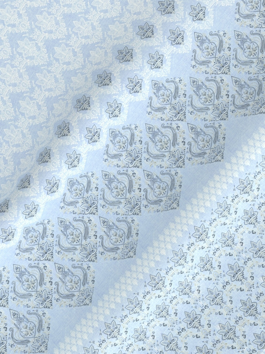 A-5054 - Pure Cotton 180 TC King Size Fitted Bedsheet (183X193) with Two Pillow Covers (43X69)