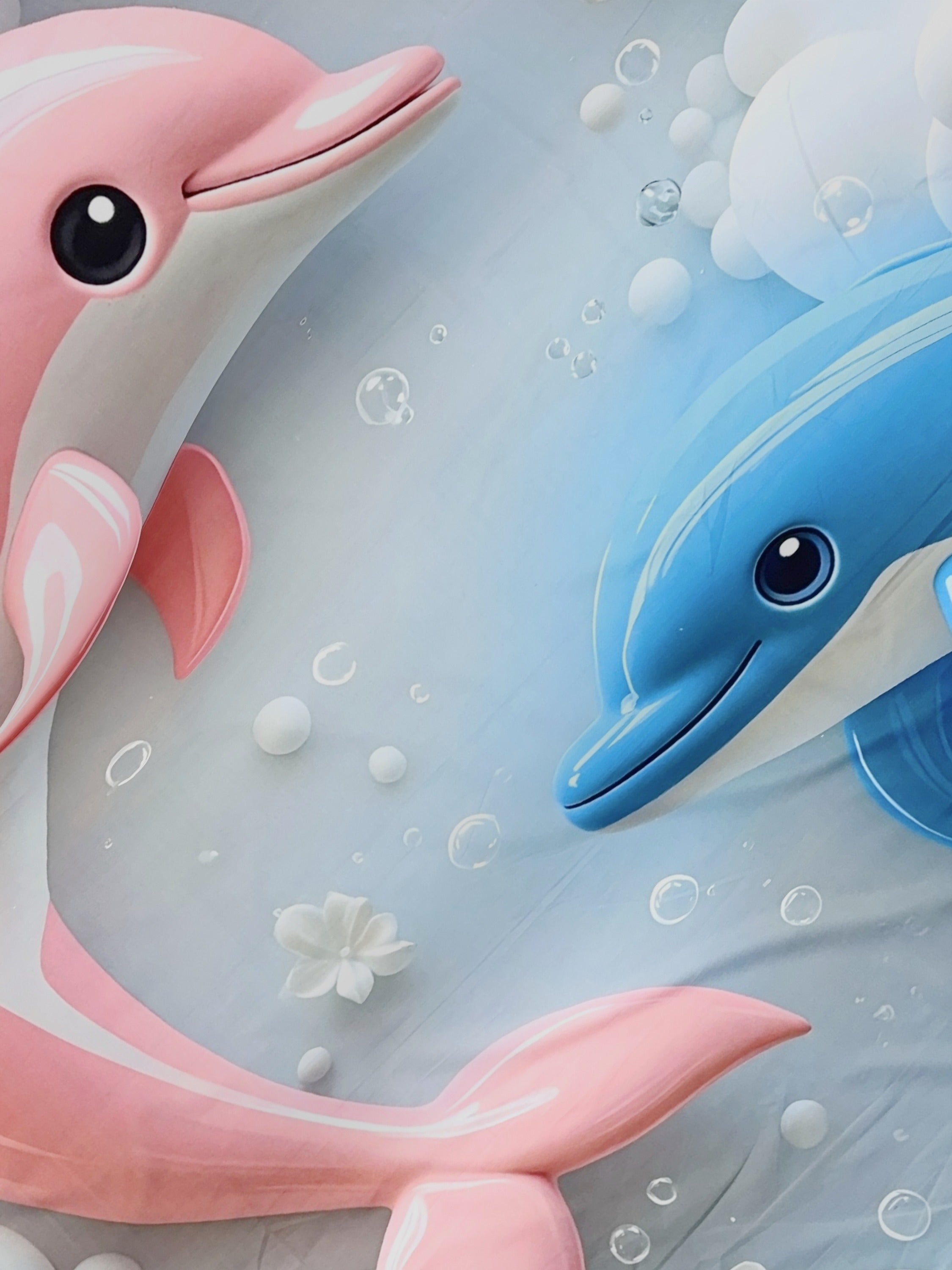 A-5058 - Poly Cotton 130 GSM Queen Size Digital Print Double Bedsheet (228X254) with Two Pillow Covers (43X69)