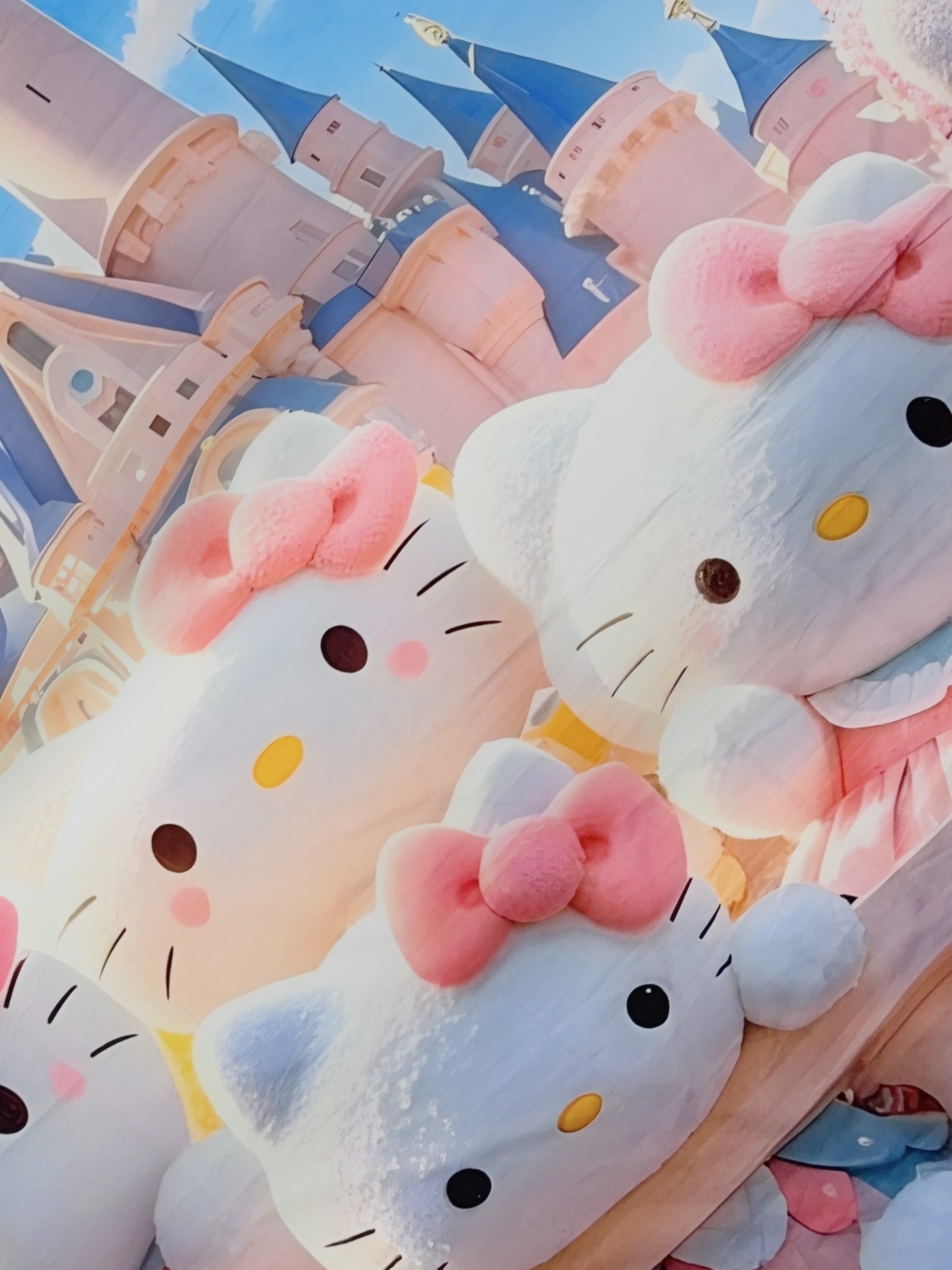 A-5060 - Poly Cotton 130 GSM Queen Size Digital Print Double Bedsheet (228X254) with Two Pillow Covers (43X69)