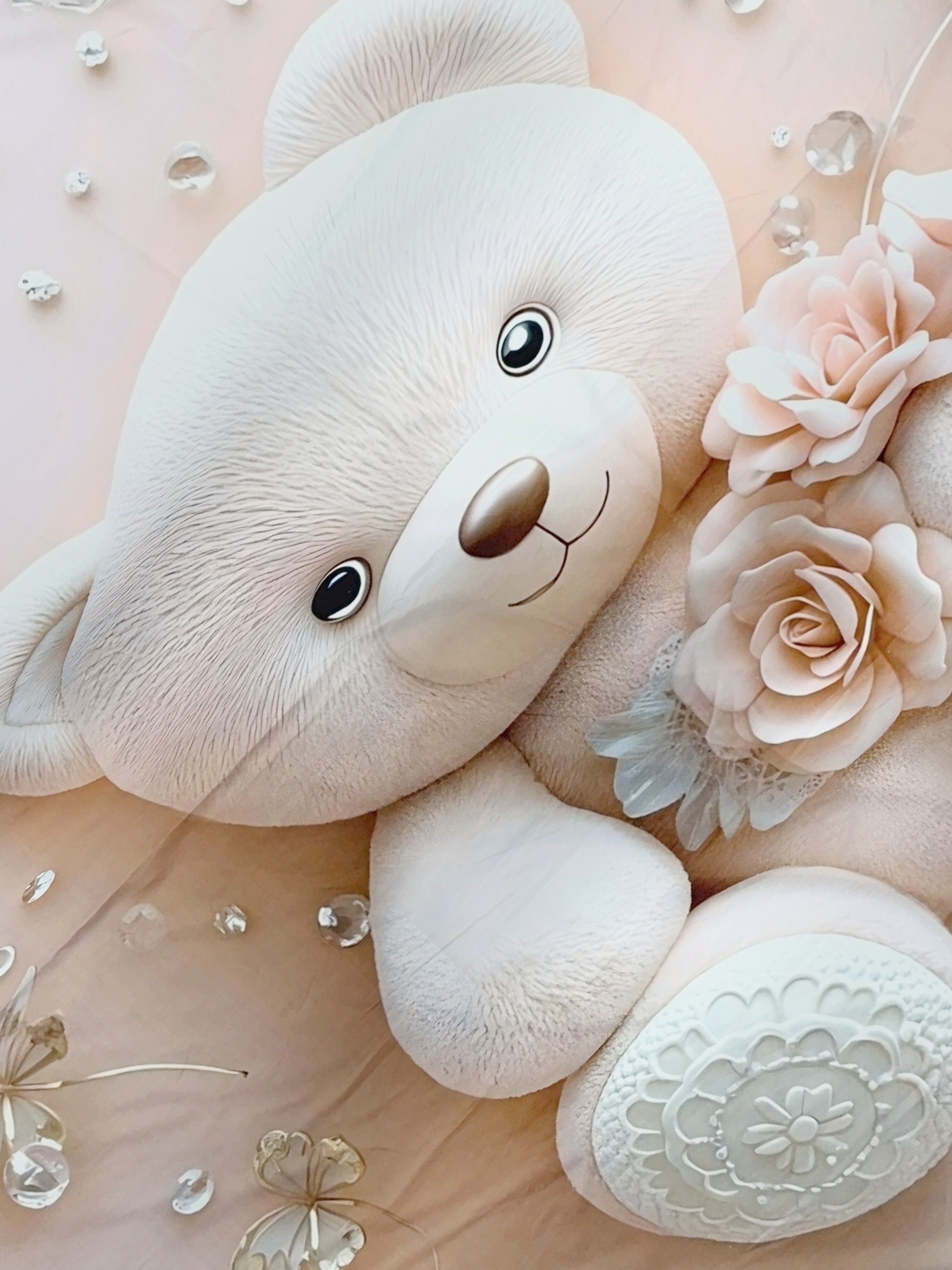 A-5066 - Poly Cotton 130 GSM Queen Size Digital Print Double Bedsheet (228X254) with Two Pillow Covers (43X69)