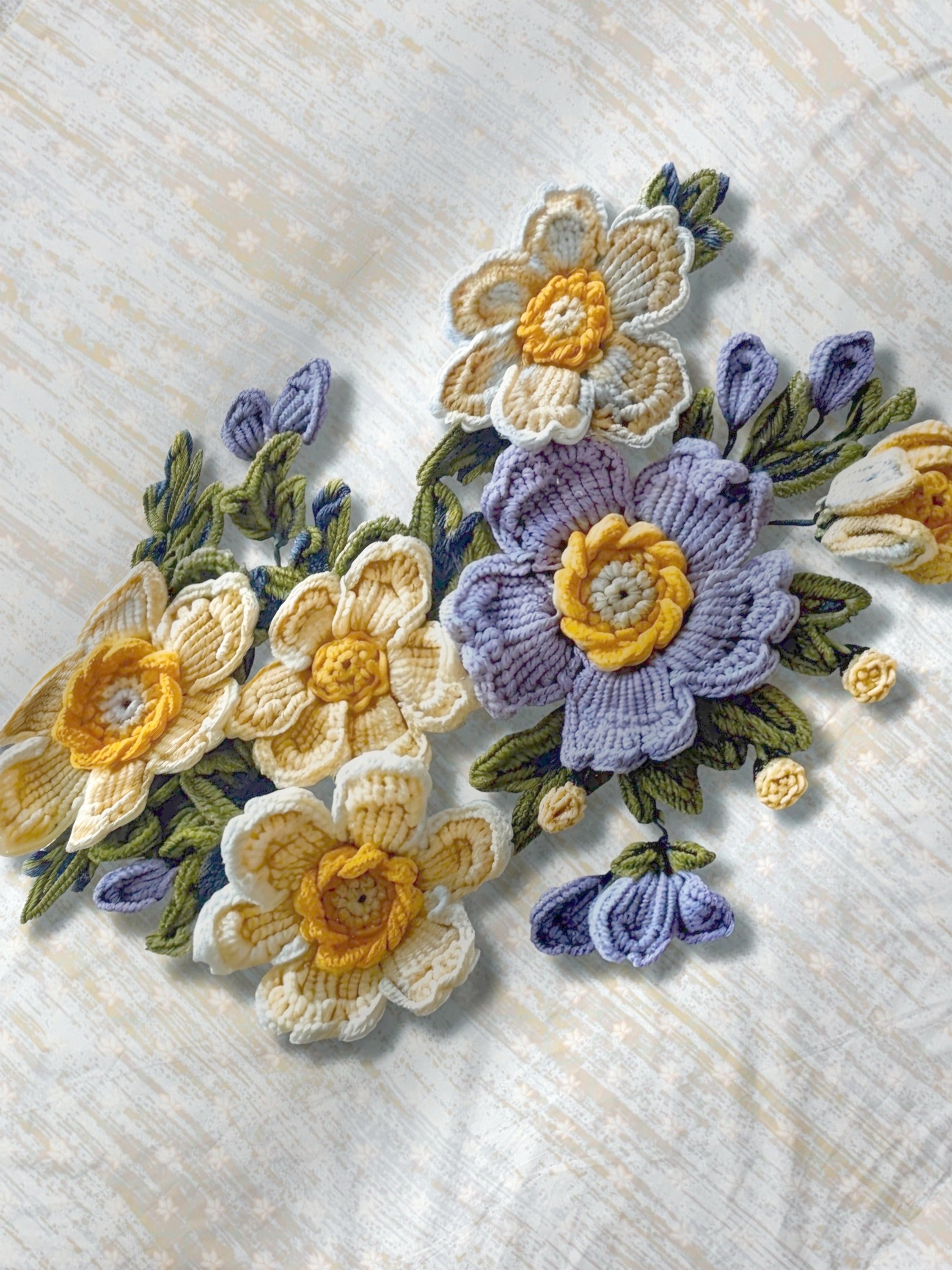 A-5074 - Poly Cotton 130 GSM Queen Size Digital Print Double Bedsheet (228X254) with Two Pillow Covers (43X69)