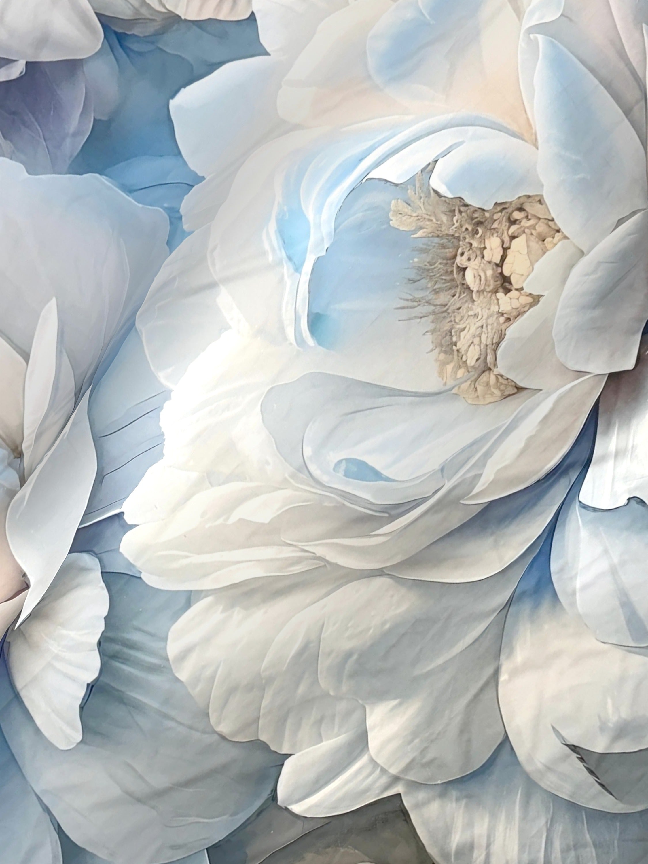 A-5075 - Poly Cotton 130 GSM Queen Size Digital Print Double Bedsheet (228X254) with Two Pillow Covers (43X69)