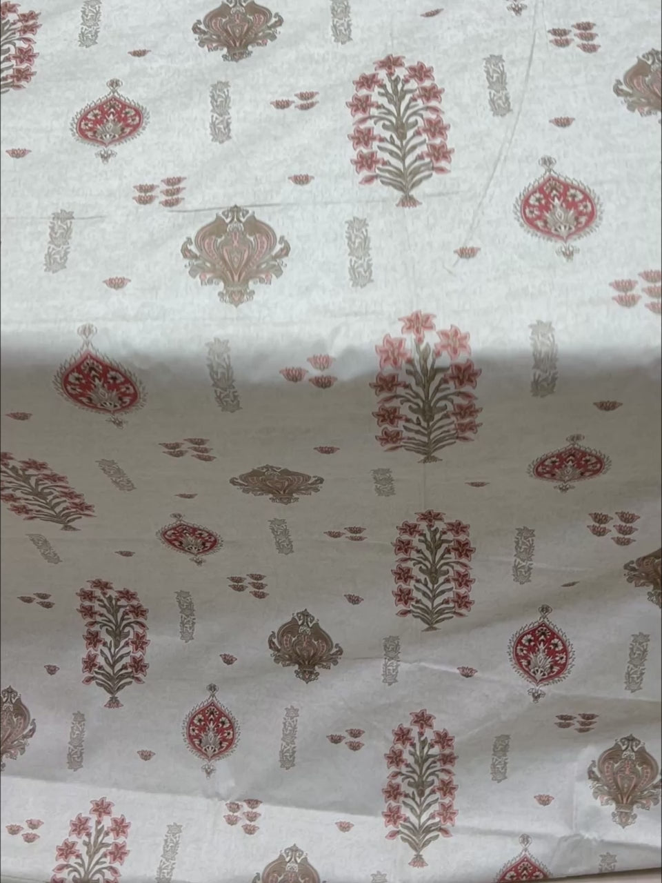 A-4838 - Pure Cotton 250 TC Queen Size Double Bedsheet (228X254) with Two Pillow Covers (43X68)