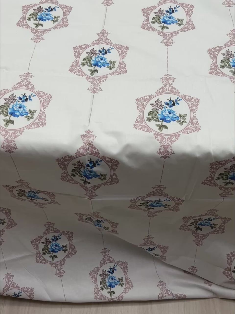 A-4824 - Pure Cotton 250 TC Queen Size Double Bedsheet (228X254) with Two Pillow Covers (43X68)