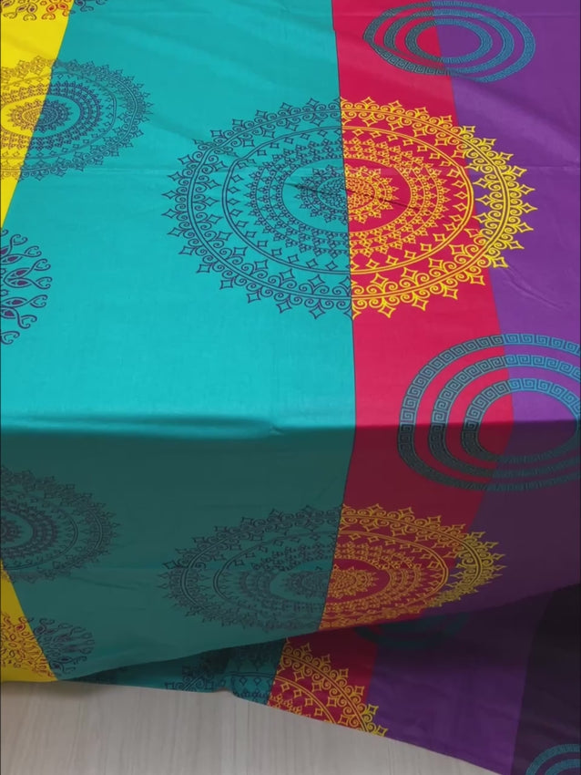 Pure Decor Pure Cotton Queen Size Double Bedsheet