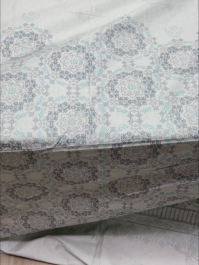 Pure Decor Pure Cotton Queen Size Double Bedsheet
