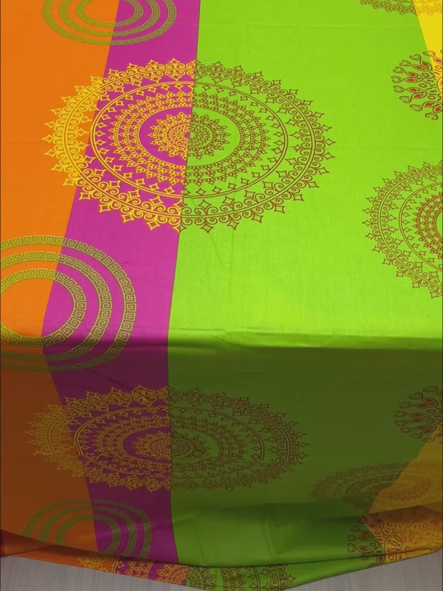 Pure Decor Pure Cotton Queen Size Double Bedsheet