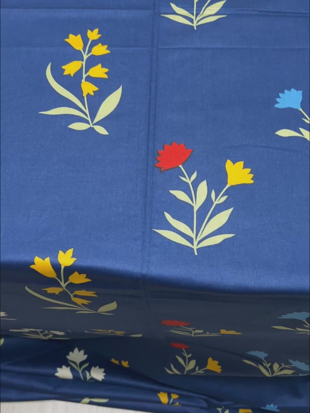 Pure Decor Pure Cotton Queen Size Double Bedsheet