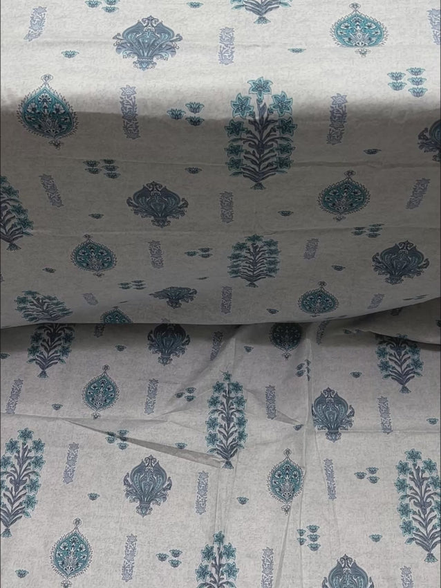 Pure Decor Pure Cotton Queen Size Double Bedsheet
