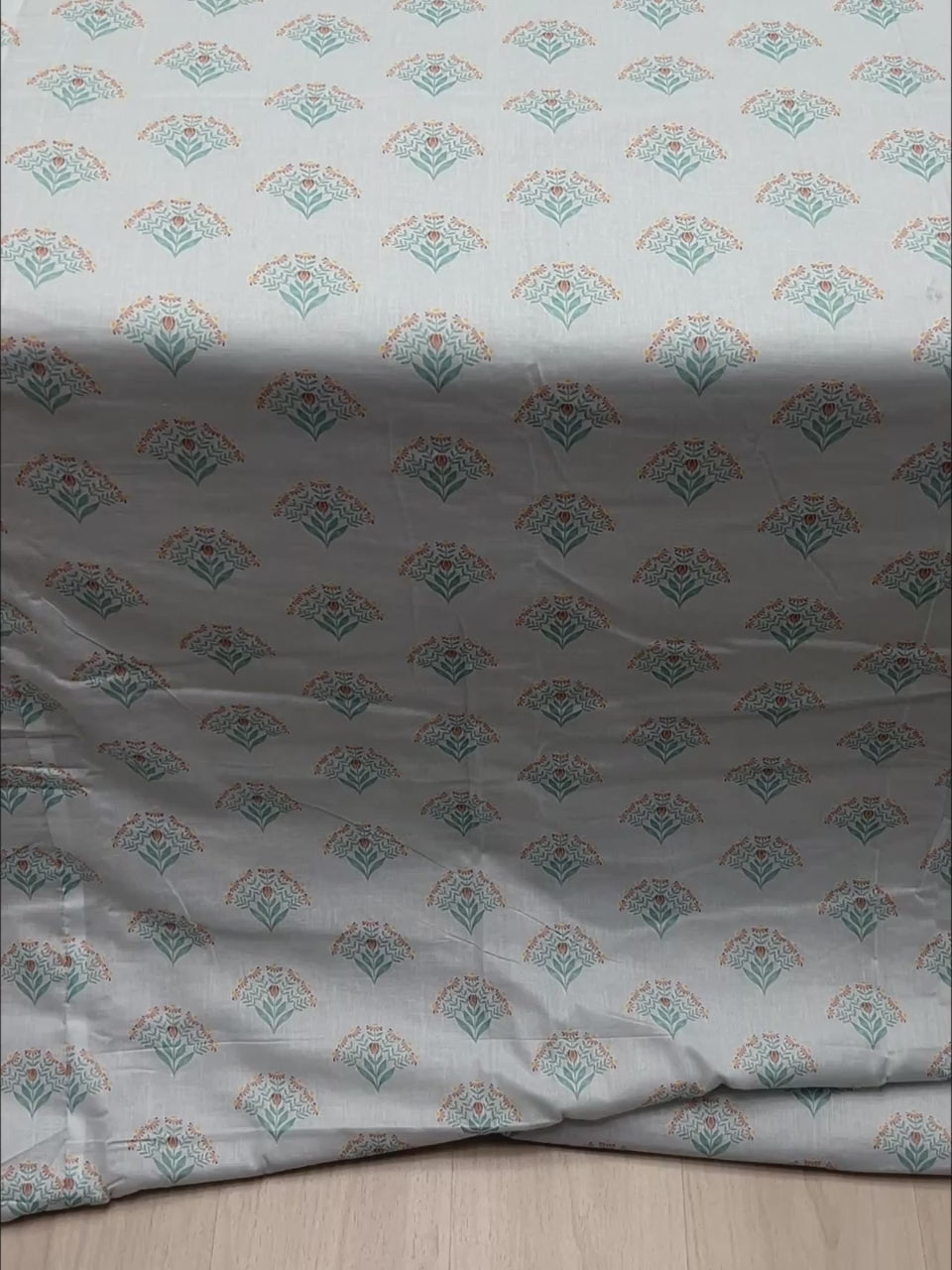 A-4923 - Pure Cotton King Size 180 TC Reversible Double Bed Dohar / Blanket / AC Comforter with Warm Cotton Sheet Layer Inside (221X246)