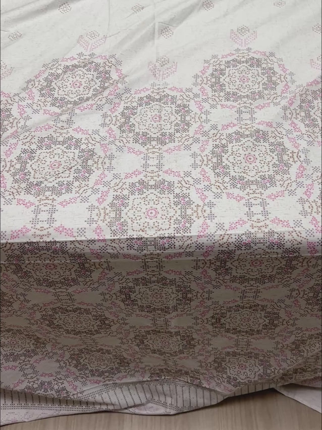 Pure Decor Pure Cotton Queen Size Double Bedsheet