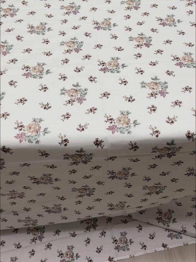 Pure Decor Pure Cotton Queen Size Double Bedsheet