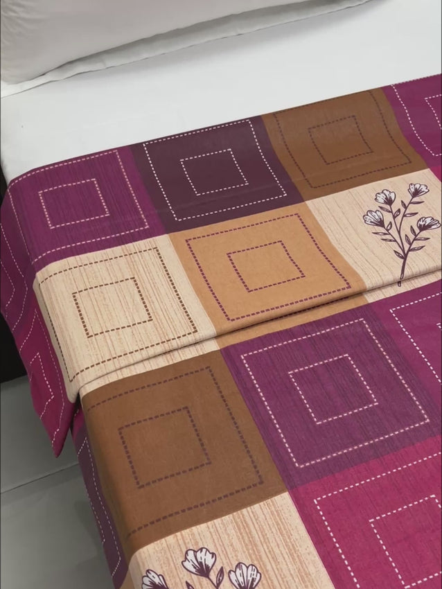 Pure Decor Pure Cotton King Size Duvet Cover with Zipper