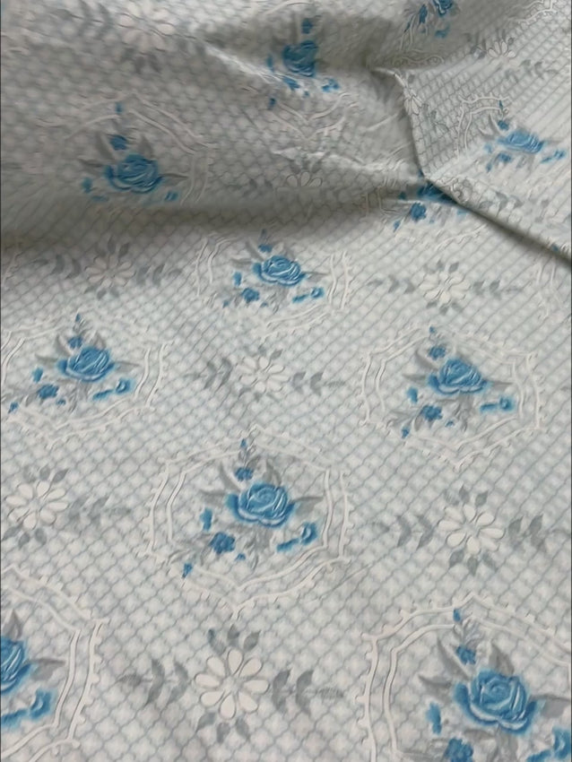 Pure Decor Pure Cotton King Size Fitted Bedsheet