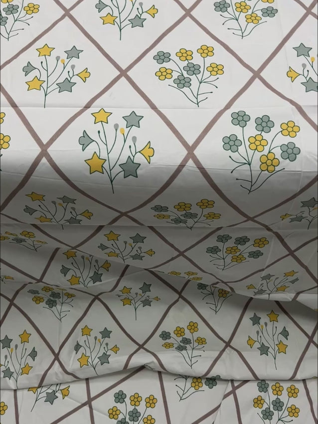 Pure Decor Polycotton Queen Size Double Bedsheet