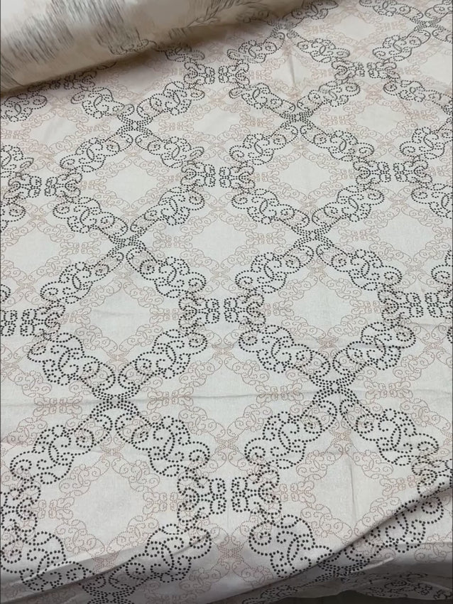 Pure Decor Pure Cotton King Size Fitted Bedsheet
