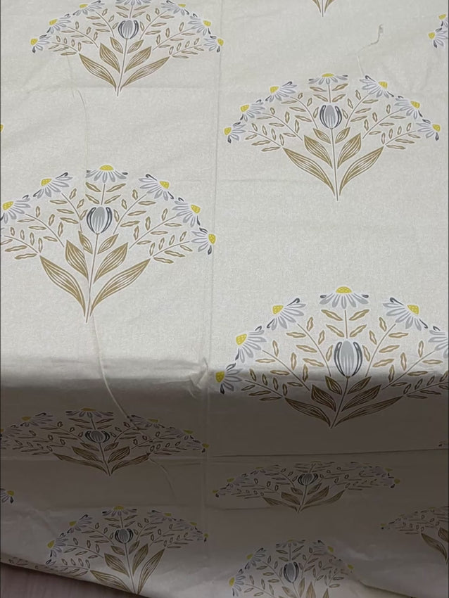 Pure Decor Pure Cotton Queen Size Double Bedsheet