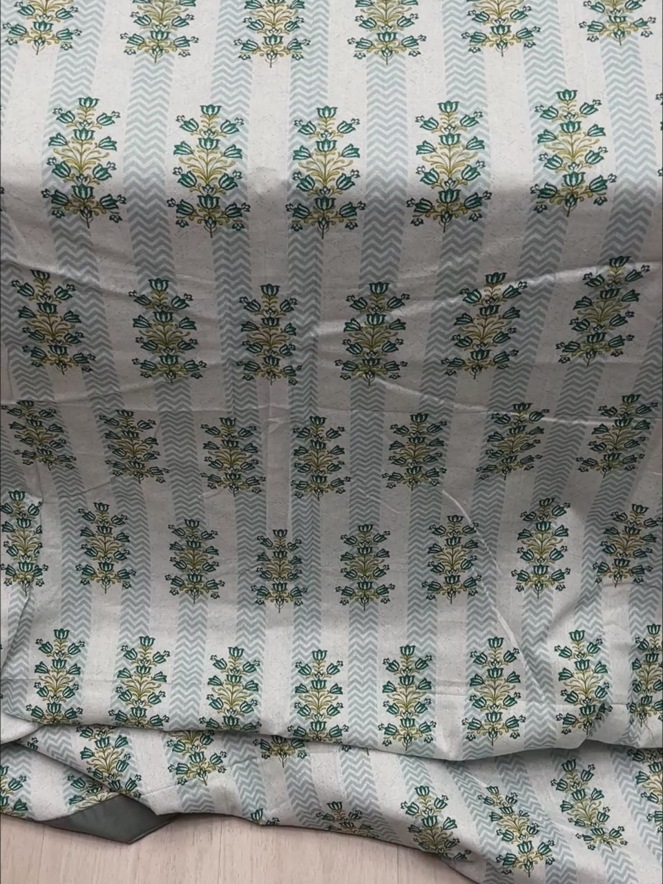 A-4927 - Pure Cotton Single Size 180 TC Reversible Single Bed dohar / Blanket / AC Comforter with Warm Cotton Sheet Layer Inside (152X228)