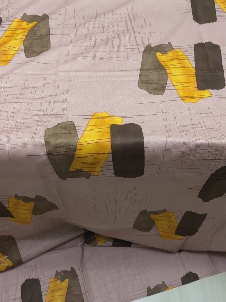 A-4881 - Pure Cotton 180 TC Single Bedsheet (173X236) with Two Pillow Covers (43X69)