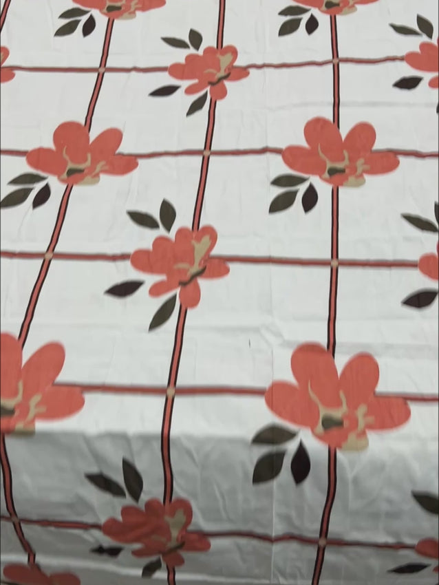 Pure Decor Polycotton Queen Size Double Bedsheet