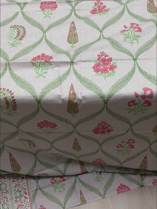 Pure Decor Pure Cotton Queen Size Double Bedsheet