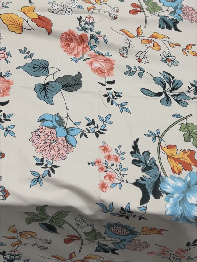 Pure Decor Polycotton Queen Size Double Bedsheet
