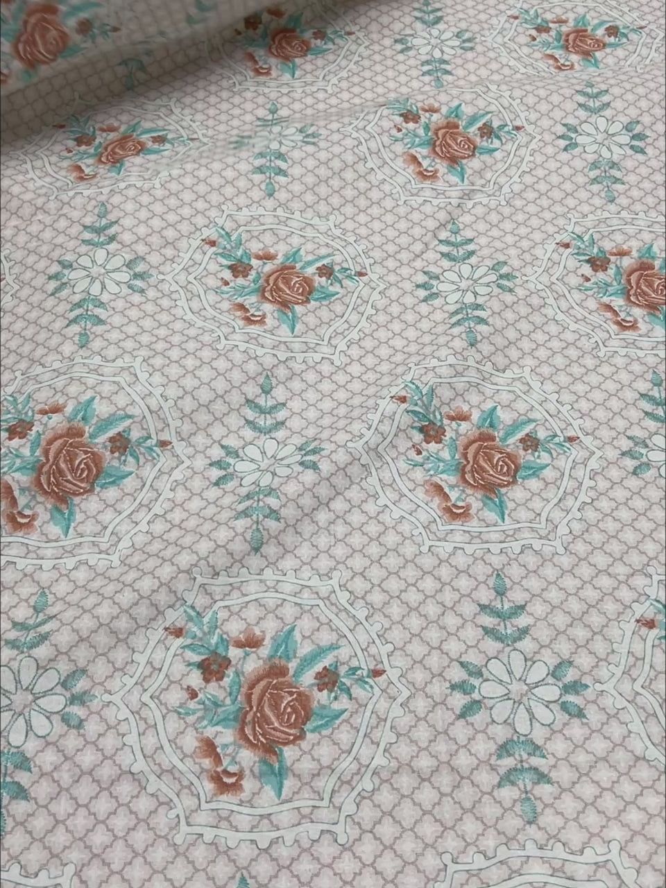 Pure Decor Pure Cotton King Size Fitted Bedsheet