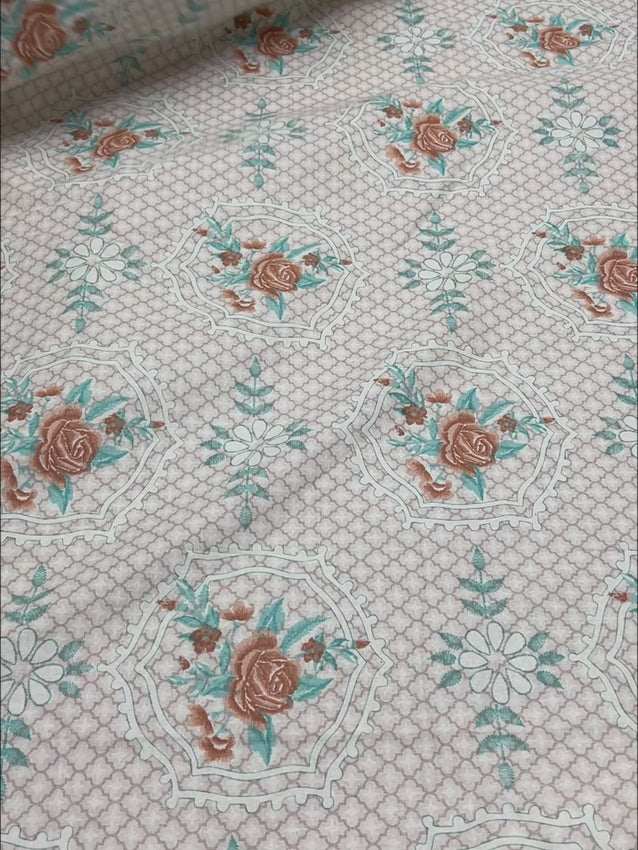Pure Decor Pure Cotton King Size Fitted Bedsheet