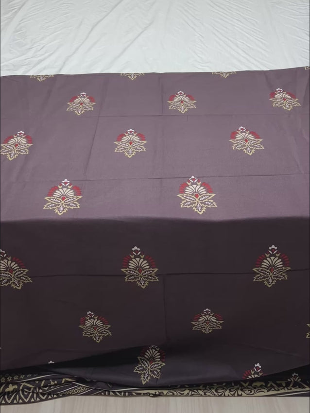 Pure Decor Pure Cotton King Size Double Bedsheet