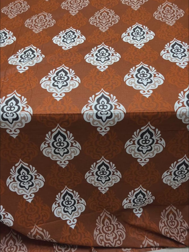 Pure Decor Pure Cotton Queen Size Double Bedsheet