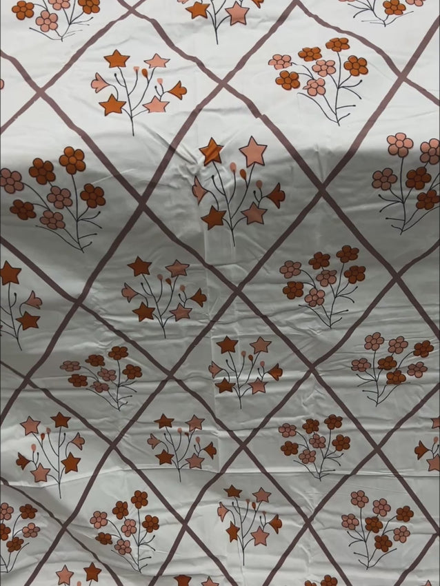 Pure Decor Polycotton Queen Size Double Bedsheet