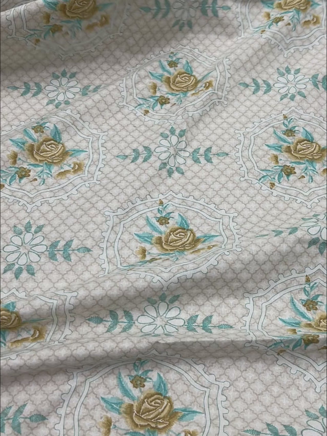 Pure Decor Pure Cotton King Size Fitted Bedsheet