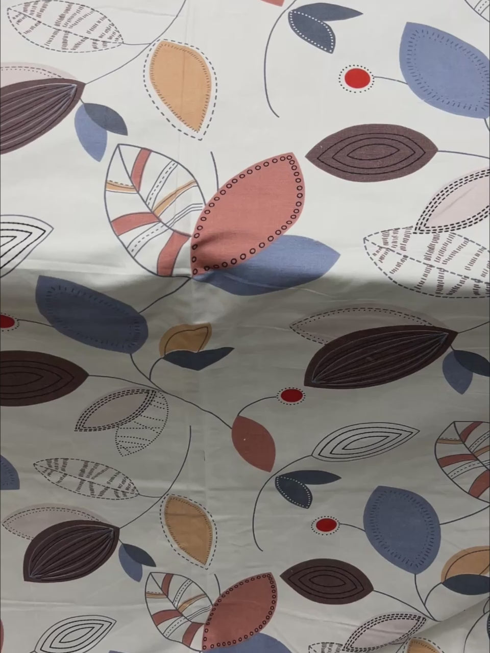 A-4325 - Poly Cotton 130 GSM King Size Double Bedsheet (274X274) with Two Pillow Covers (50X76)