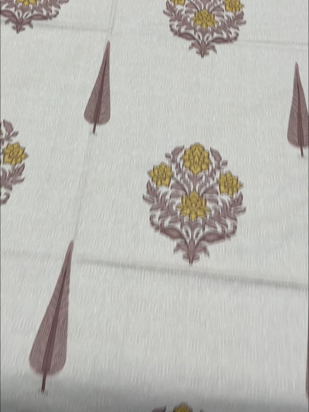 Pure Decor Pure Cotton Queen Size Double Bedsheet