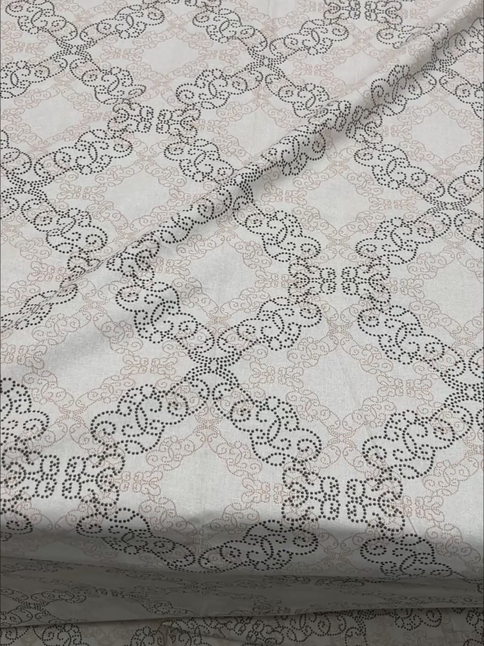 A-4551 Pure Cotton 180 TC King Size Double Bedsheet (274X274) with Two Pillow Covers (50X76)