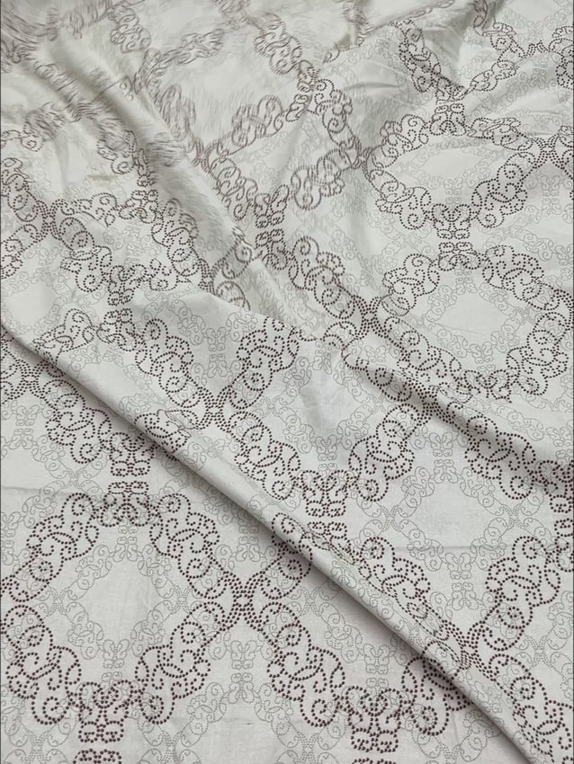 Pure Decor Pure Cotton King Size Fitted Bedsheet