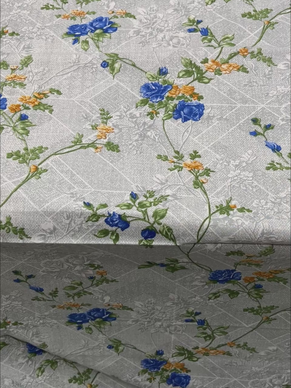 A-4378 - Pure Cotton 180 TC Super King Size Double Bedsheet (274X304) with Two Pillow Covers (50X76)