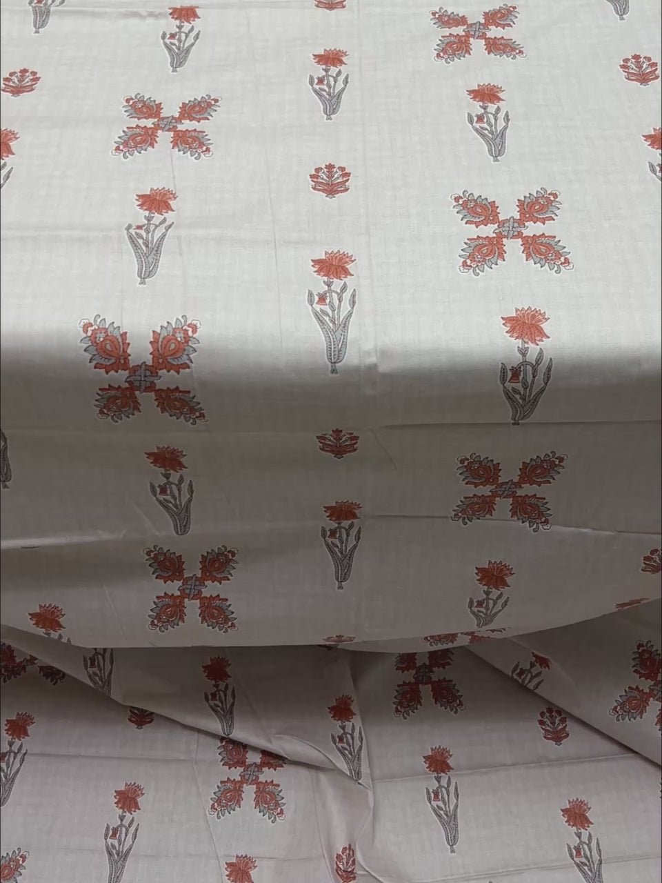 A-4802 - Pure Cotton 250 TC Queen Size Double Bedsheet (228X254) with Two Pillow Covers (43X68)