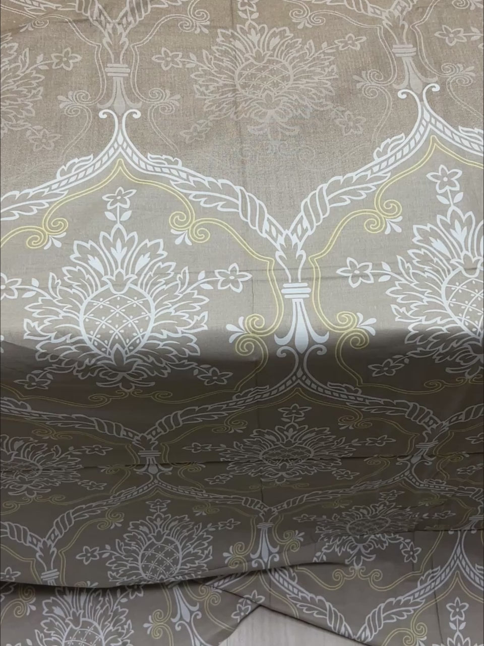 A-4793 - Pure Cotton 210 TC King Size Double Bedsheet (274X274) with Two Pillow Covers (50X76)