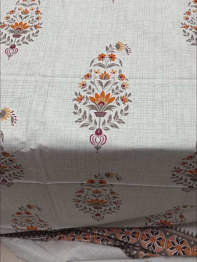 Pure Decor Pure Cotton King Size Double Bedsheet