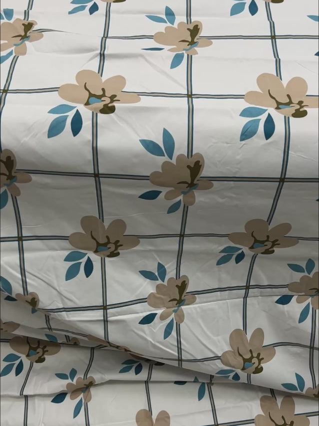 Pure Decor Polycotton Queen Size Double Bedsheet