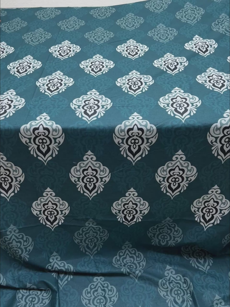 A-4981 - Pure Cotton 180 TC Queen Size Double Bedsheet (228X254) with Two Pillow Covers (43X68)